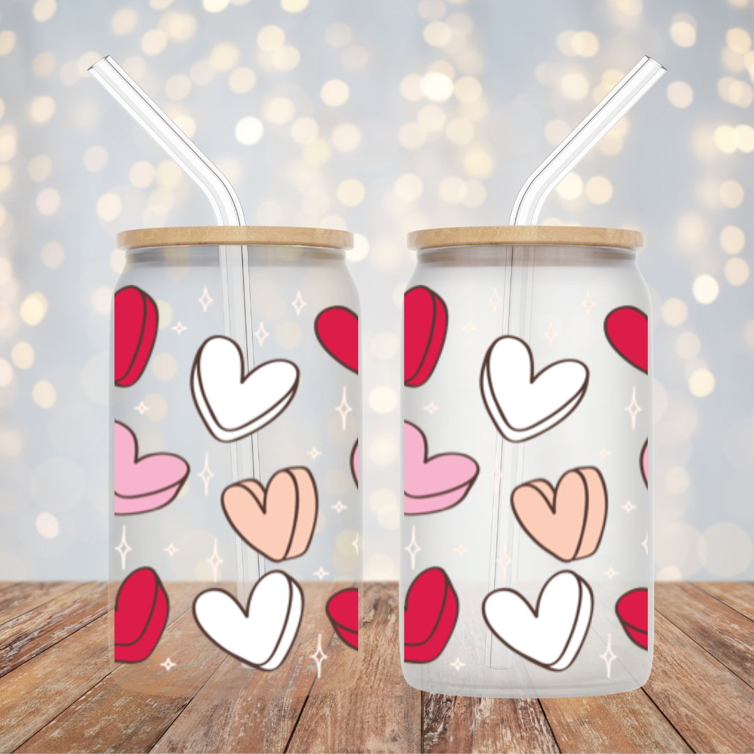 Libbey Glasses- Valentine Hearts