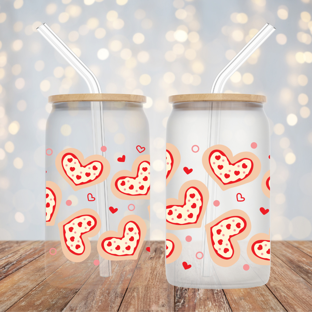 Libbey Glasses- Pizza Hearts